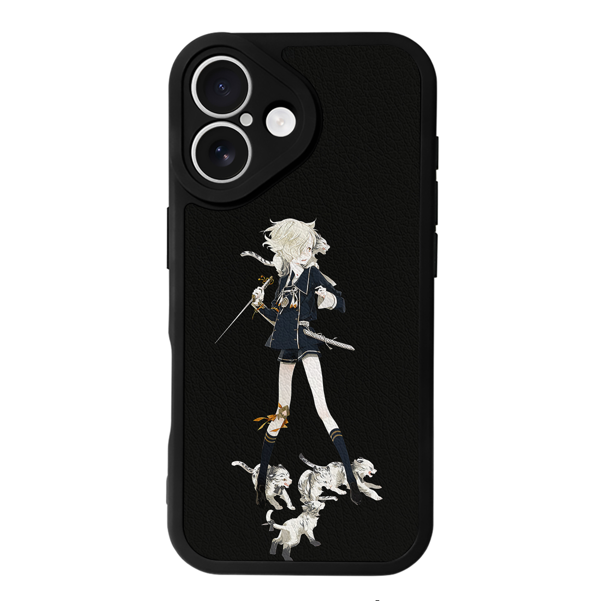 （画像用） 刀剣乱舞 Touken Ranbu 【iPhone 16シリーズ対応】シリコンスマホケース（レザー調） 材質：シリコン